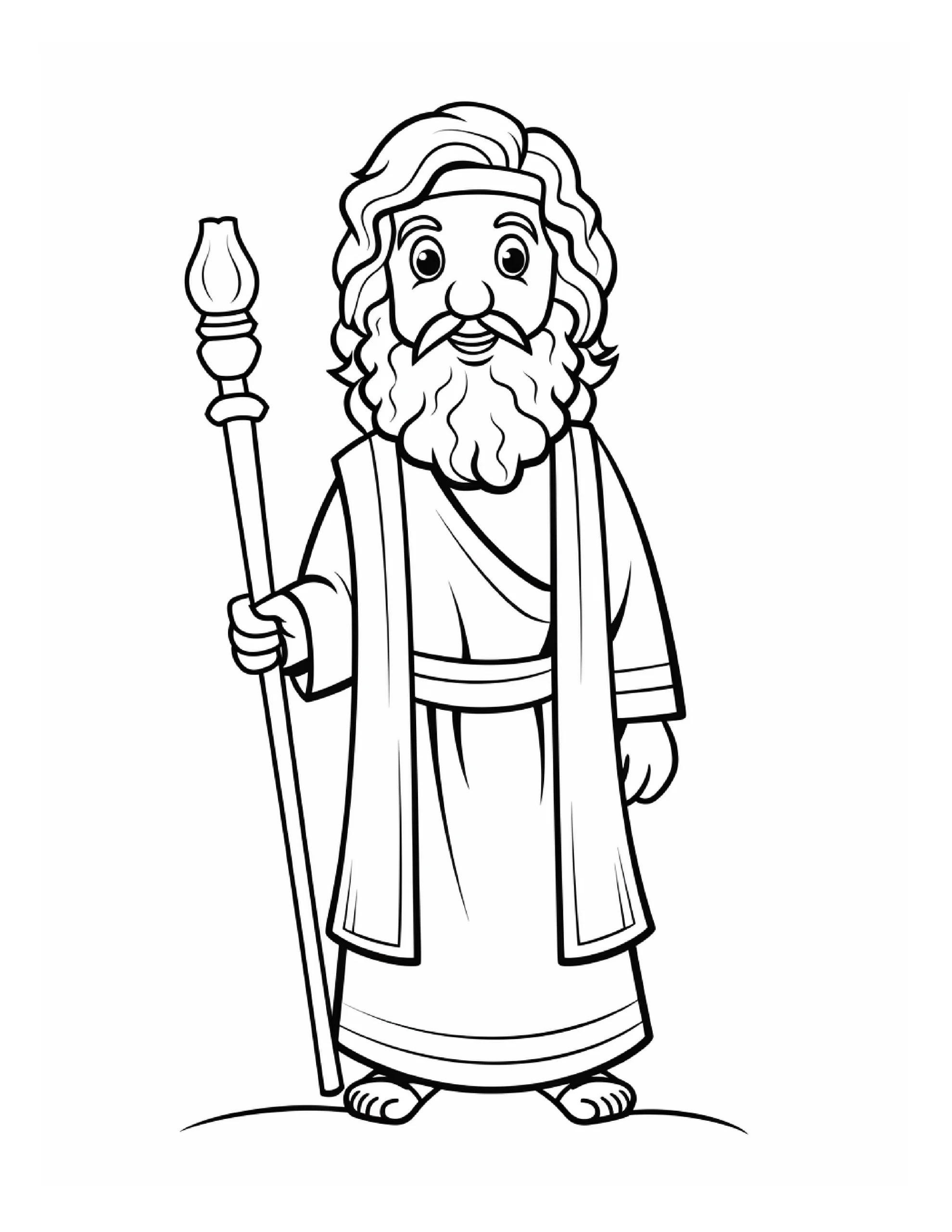 Bible Coloring Page Character — Coloring page