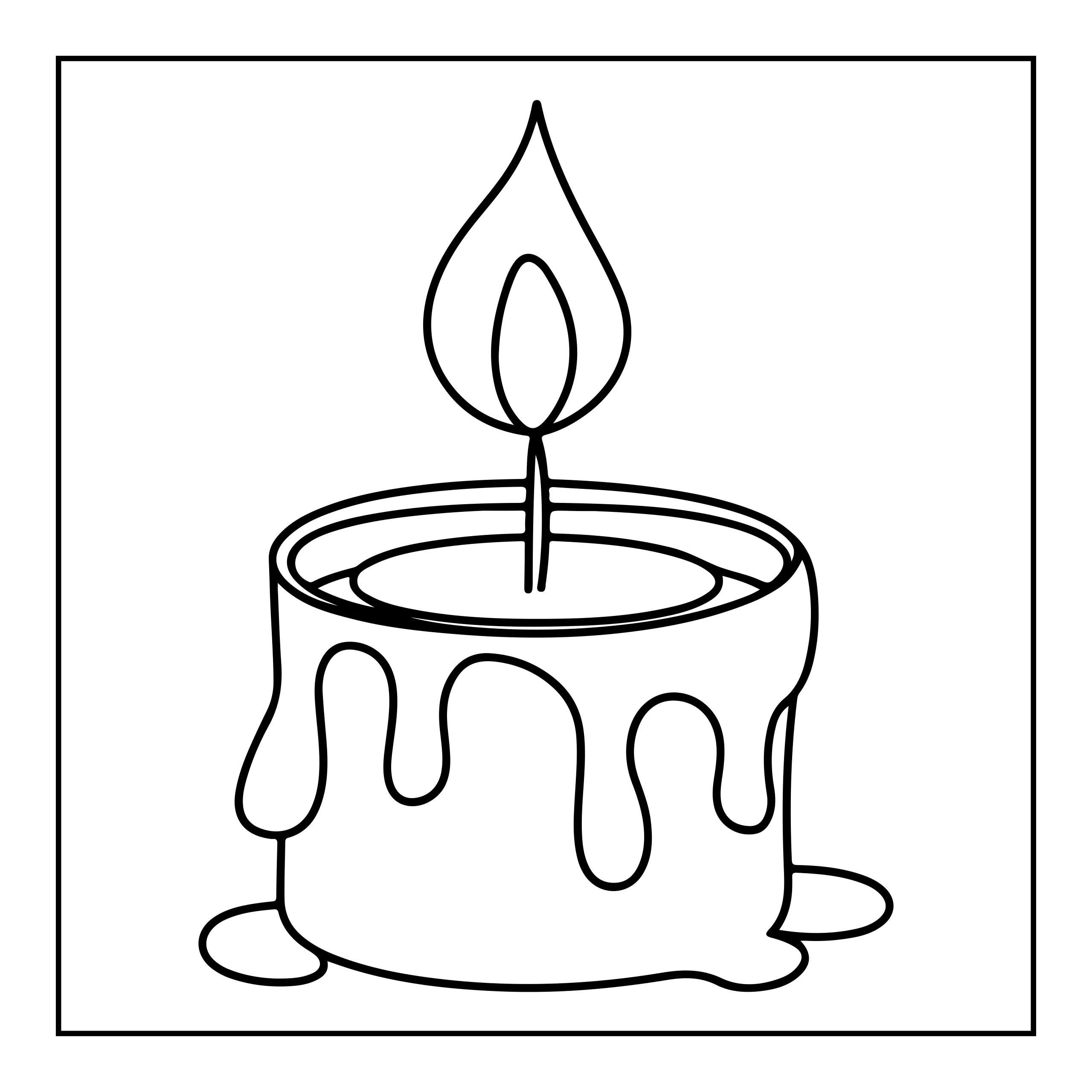 Candle Coloring Page — Coloring page