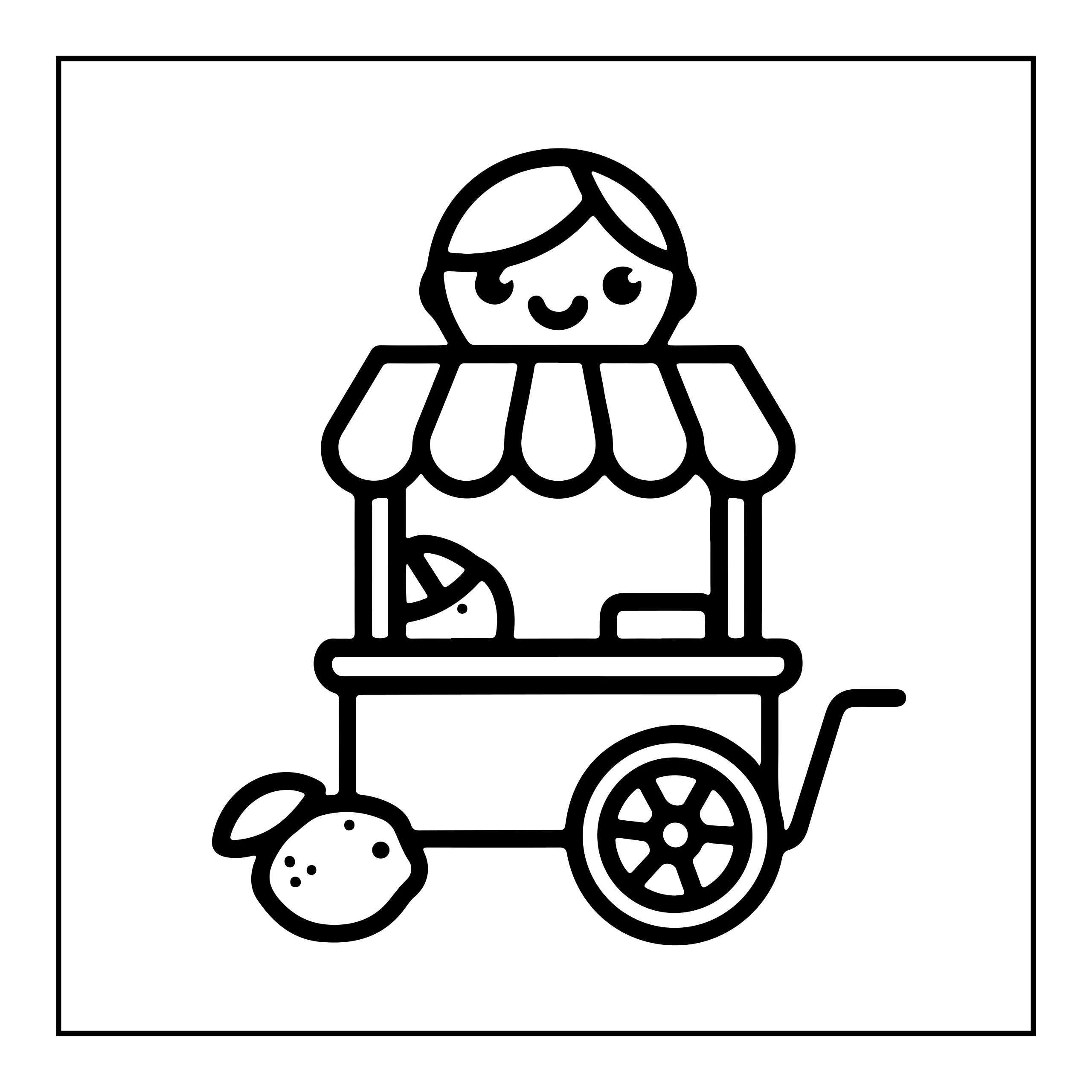 Lemonade Stand Coloring Page — Coloring page