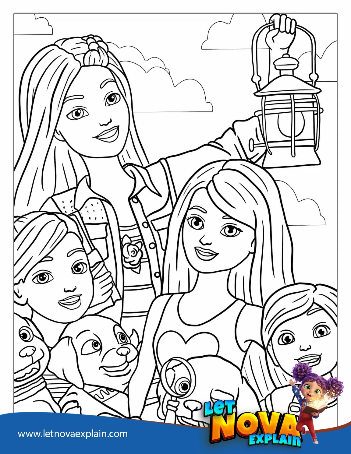 Barbie Dreamhouse Adventures To Color — Página para colorear