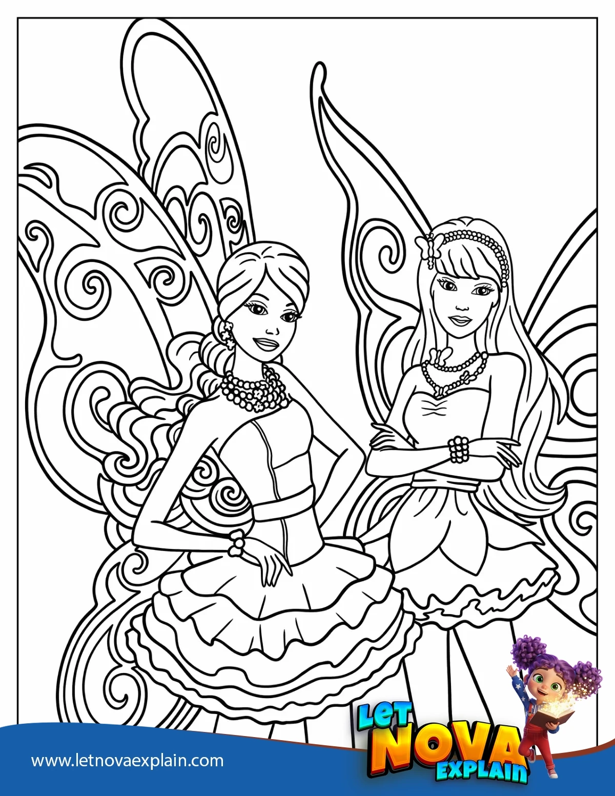 Barbie Fairytopia Coloring Sheet — Coloring page