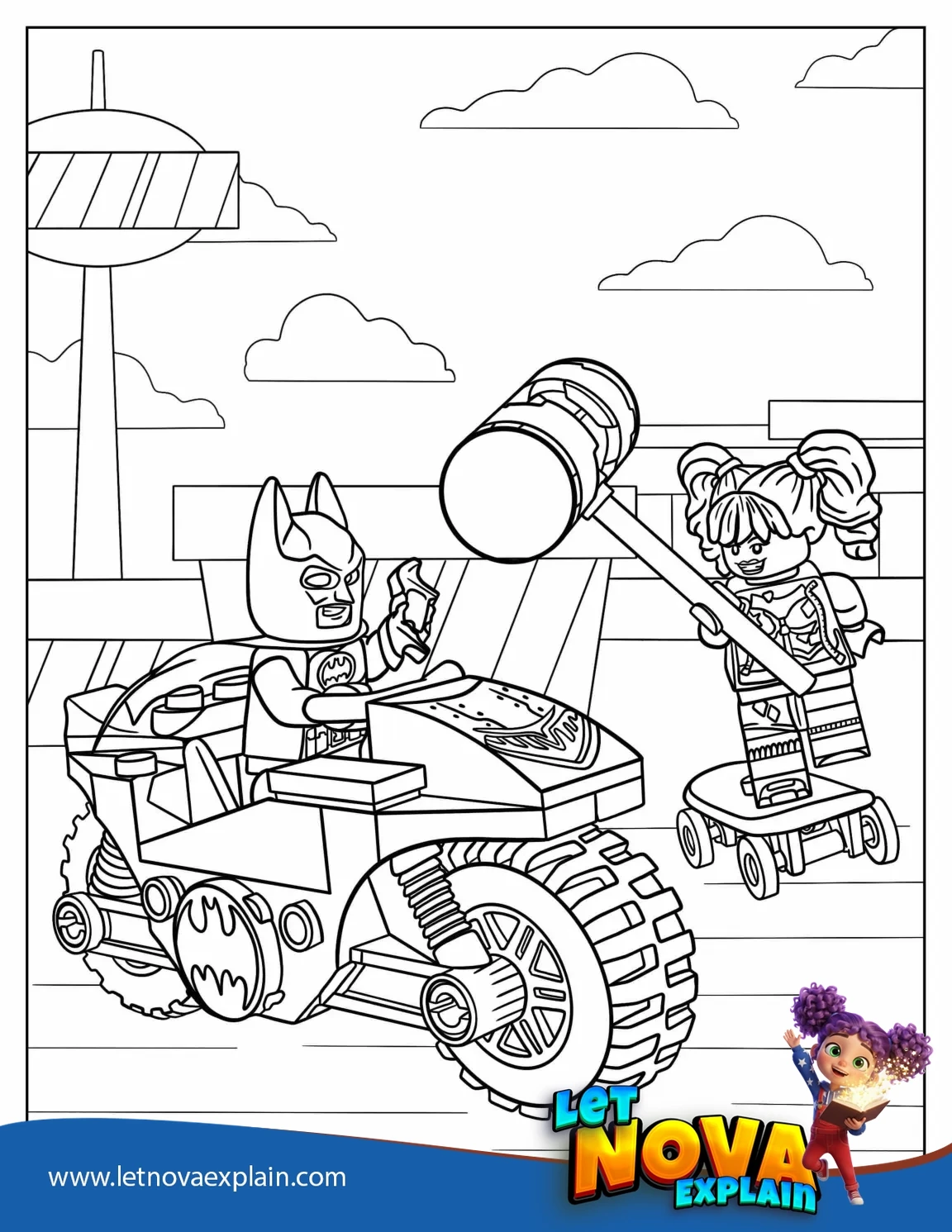 Lego Batman And Harley Quinn — PDF imprimable