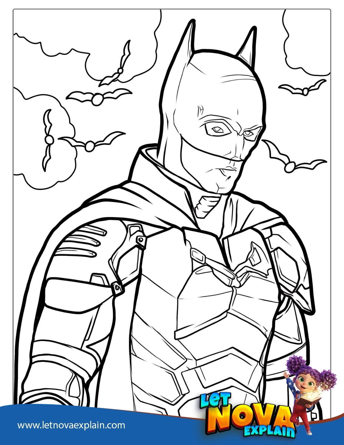 The Batman Coloring Page — Coloring page