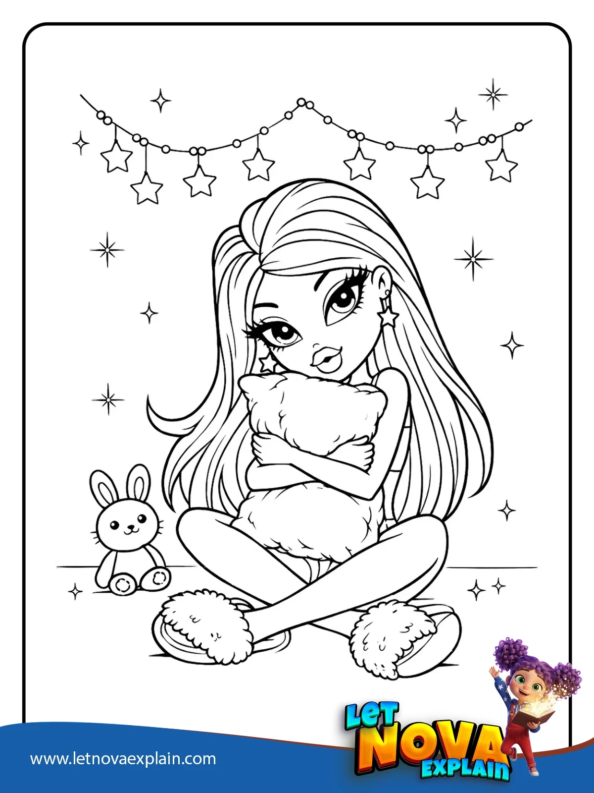 Cloes Cozy Sleepover coloring — Coloring page