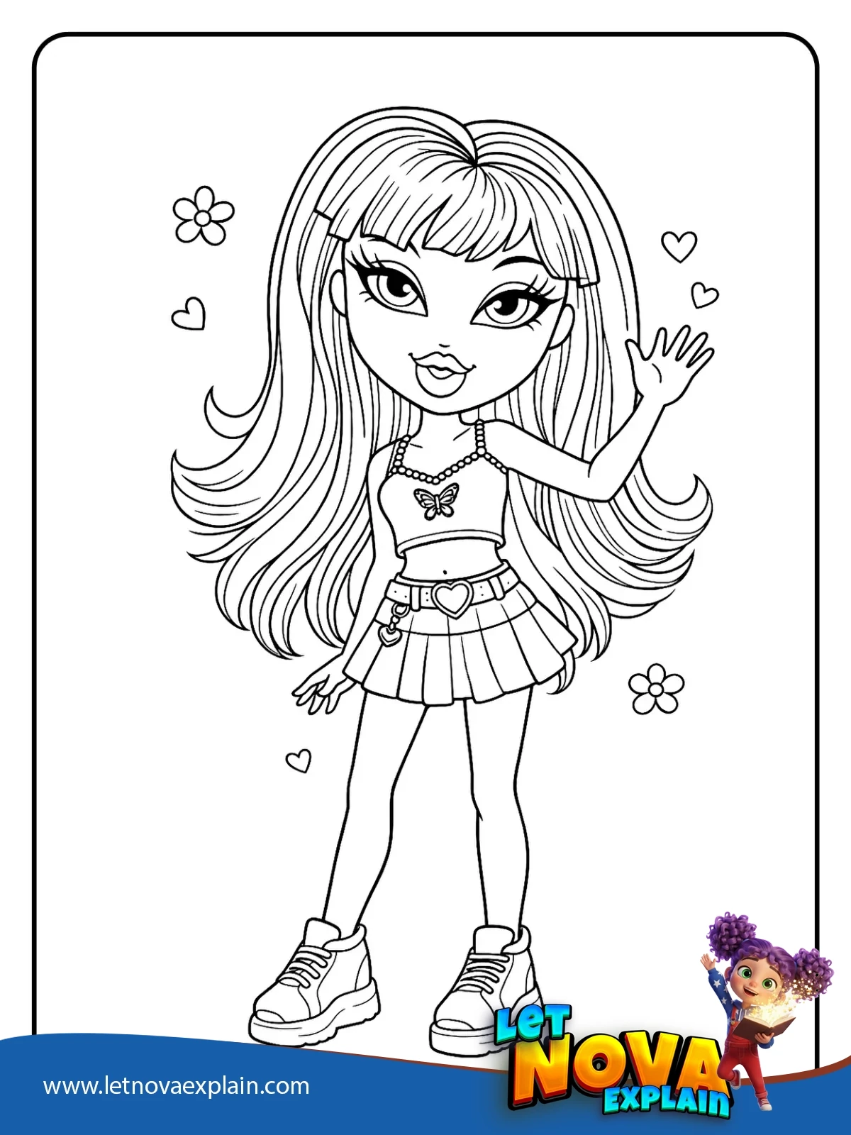 Meygans Friendly Wave coloring — Coloring page