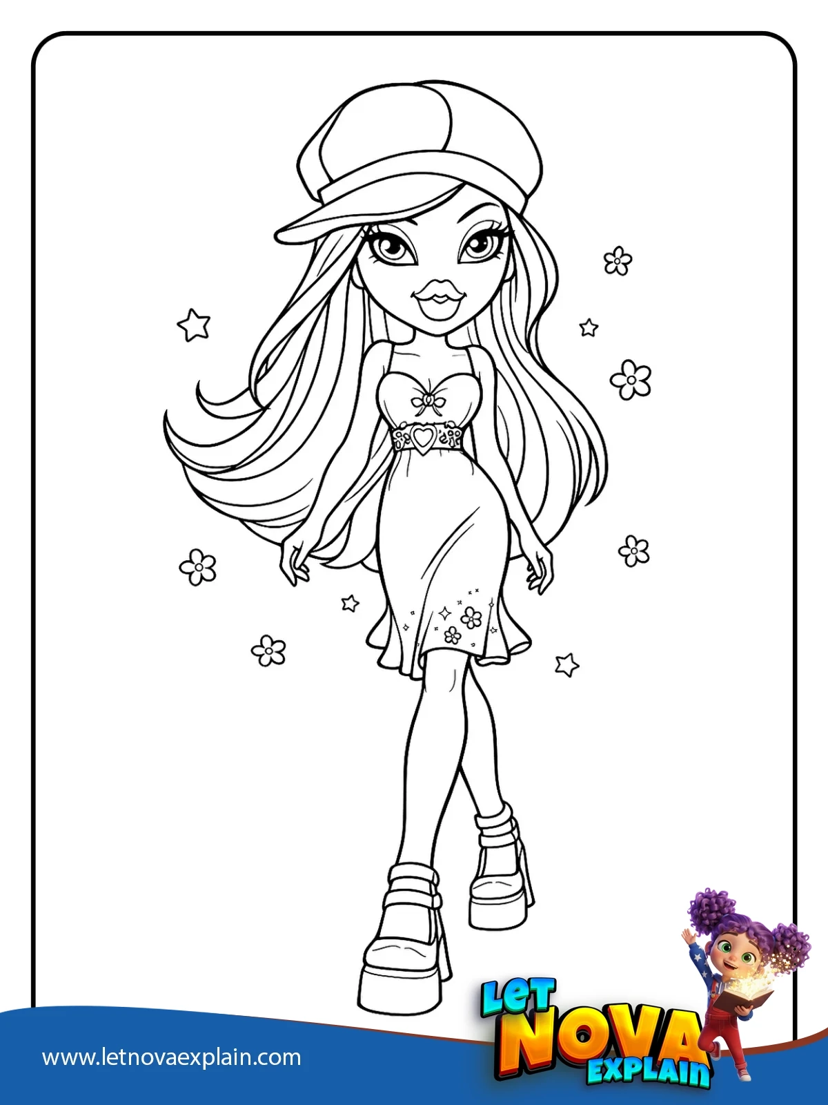 Nevras Runway Step coloring — Coloring page