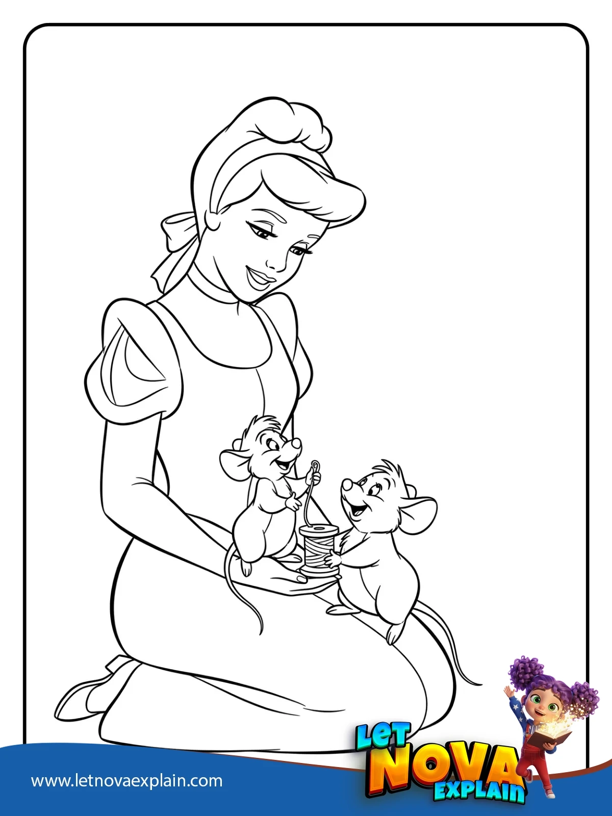 Friends Jaq Gus coloring — Disegno da colorare