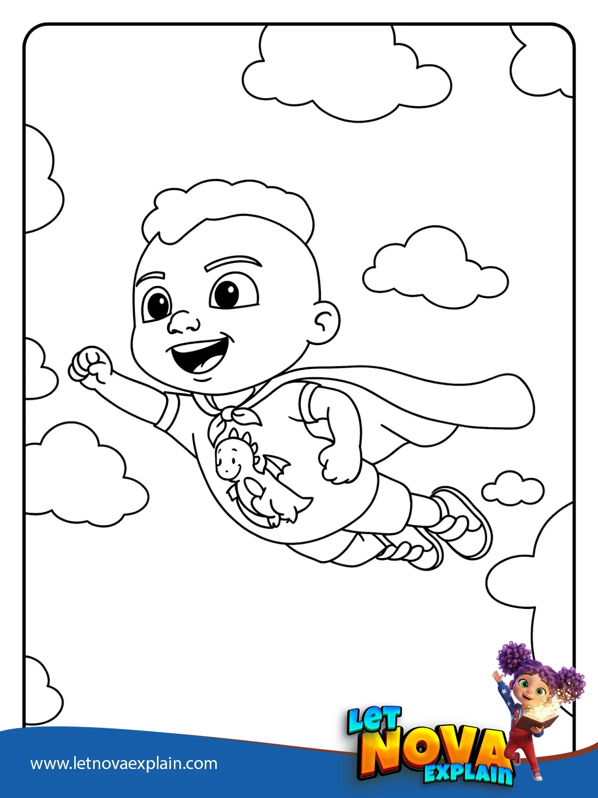 Codys Cape Flight coloring — Coloring page