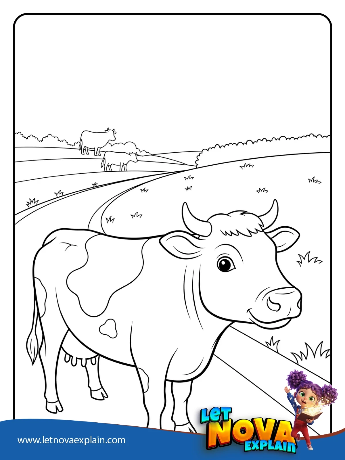 Leading the Lane coloring — Coloring page