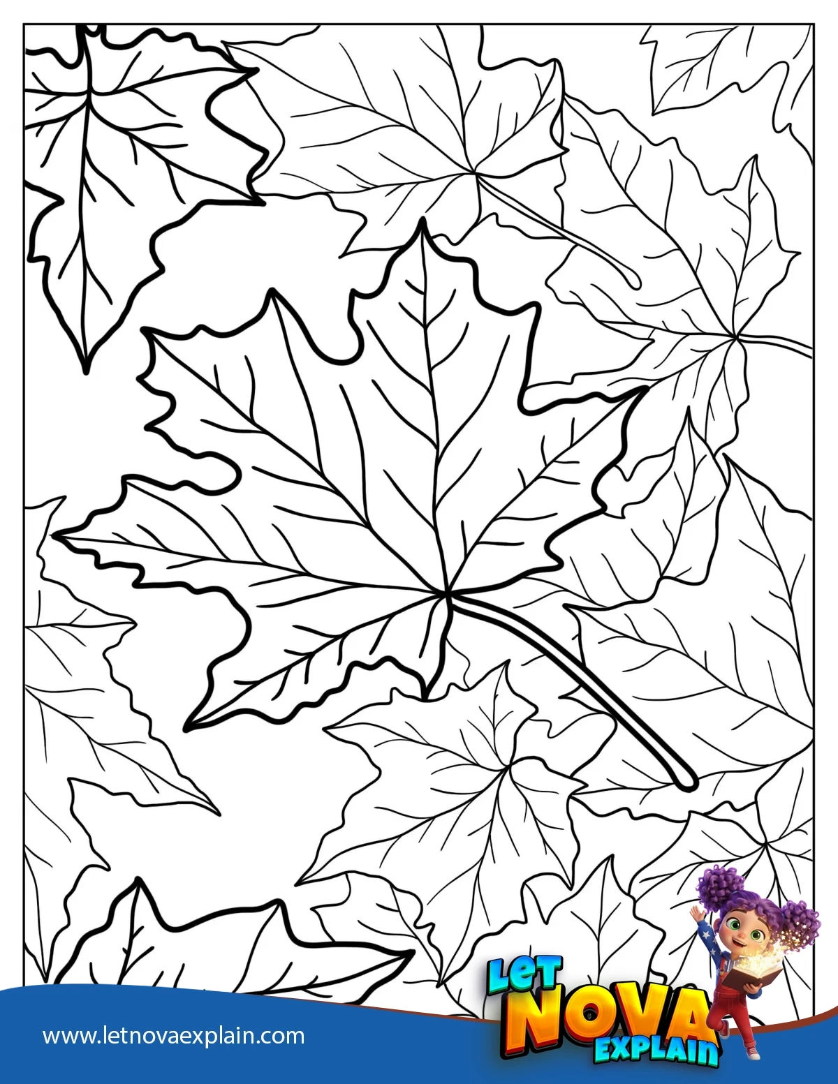 Autumn Maple Leaves — PDF imprimable