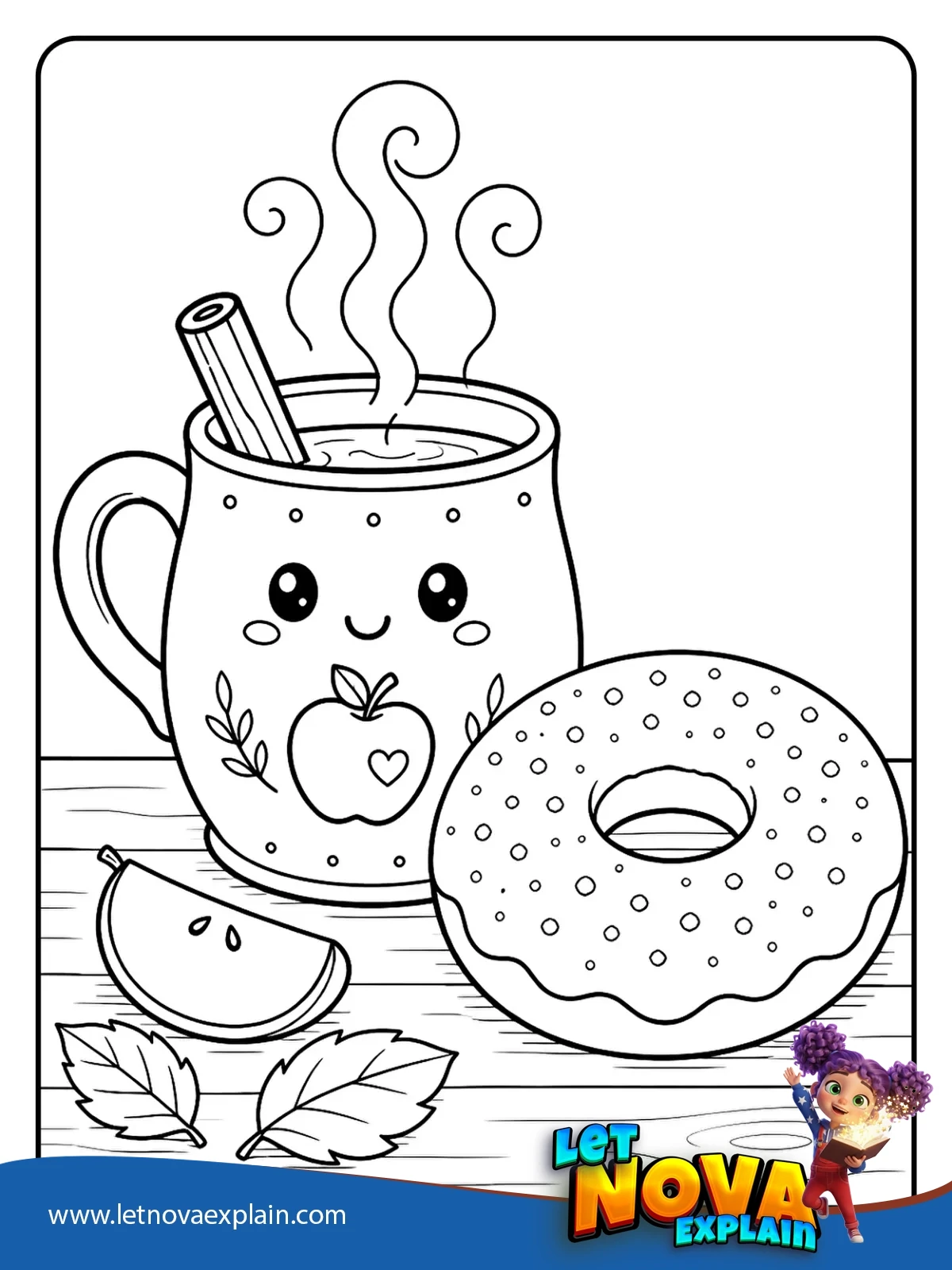 Cider and Donut Break coloring — صفحة تلوين