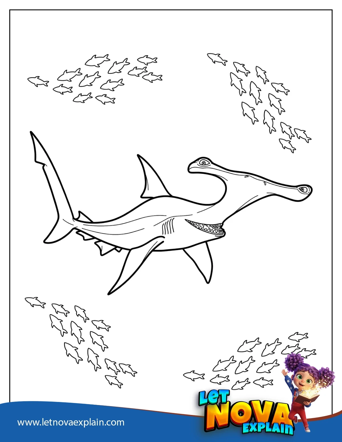 Anchor The Great Hammerhead Shark From Finding Nemo — PDF stampabile