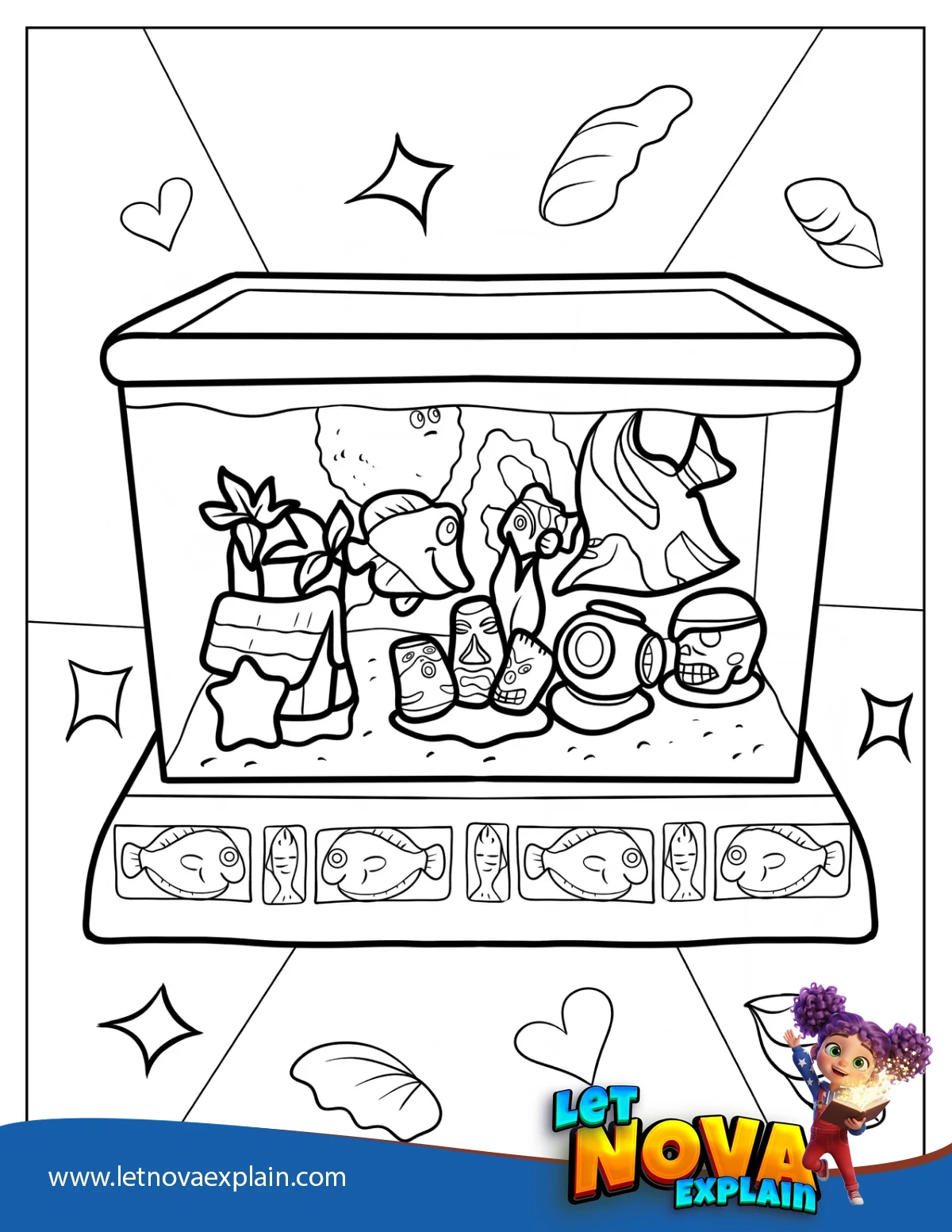 Finding Nemo Aquarium Tank — PDF stampabile