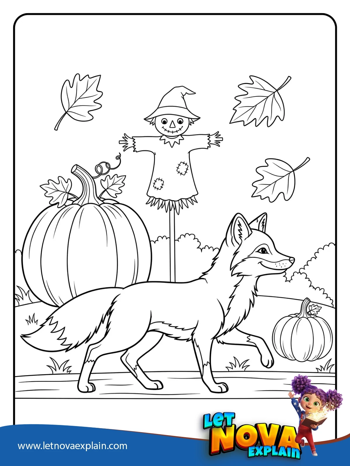 Autumn Patch Explorer coloring 1 — Coloring page