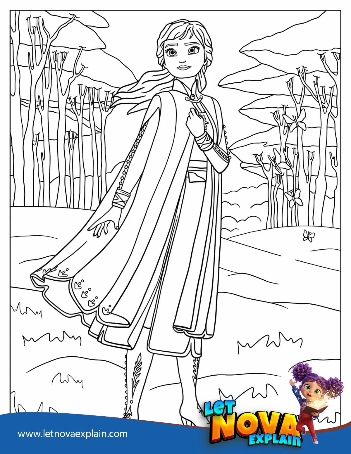 Anna In Frozen 2 — PDF stampabile