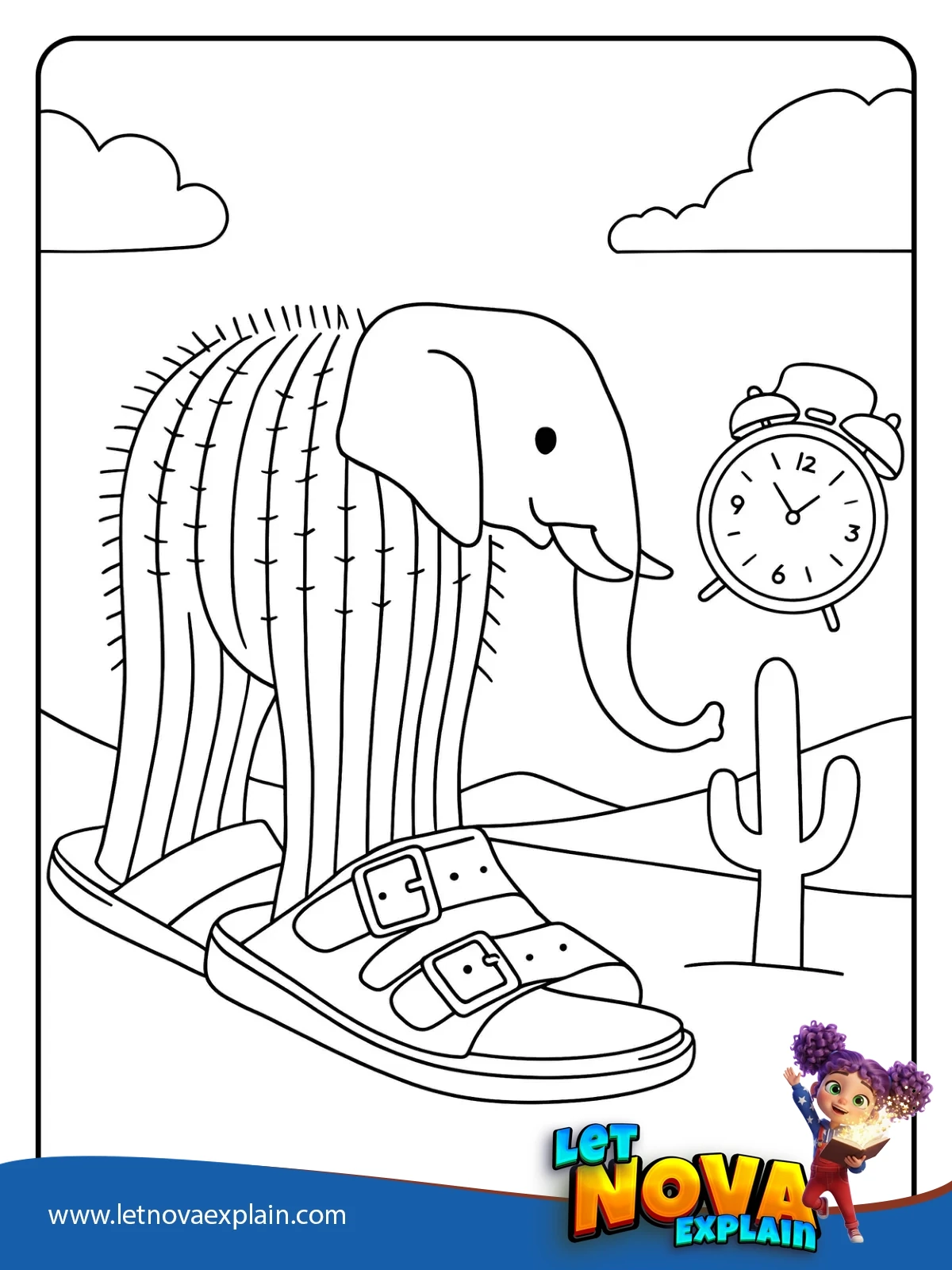 Lirili Larila Sandal Steps coloring — PDF imprimible