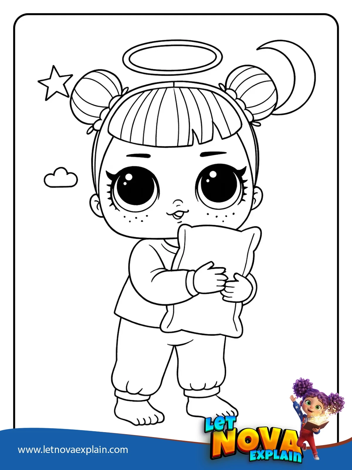 Sugars Sleepover coloring — PDF imprimible