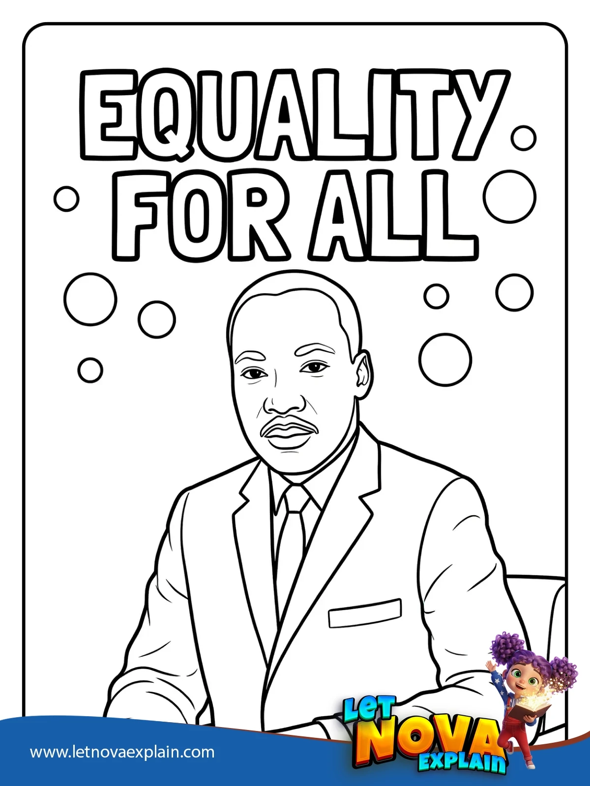Equality for All coloring — Printable PDF