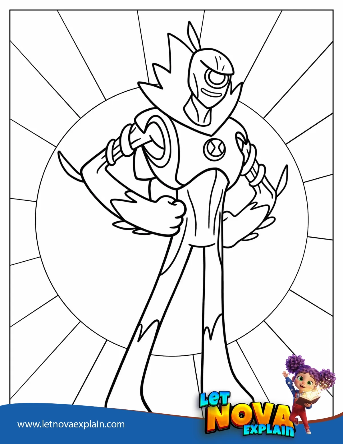 Wildvine Alien Form — Page de coloriage