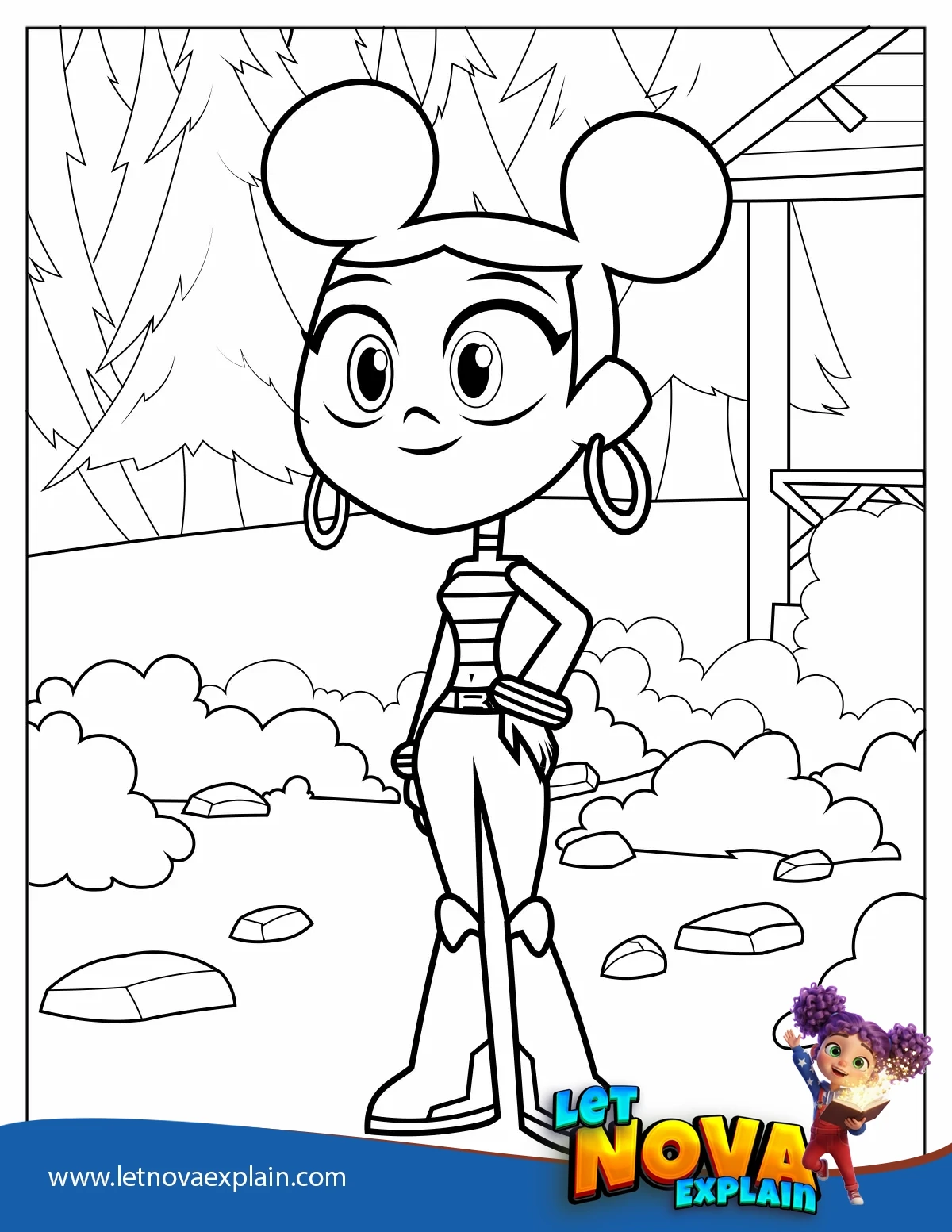 Bumblebee In The Forest — Printable PDF