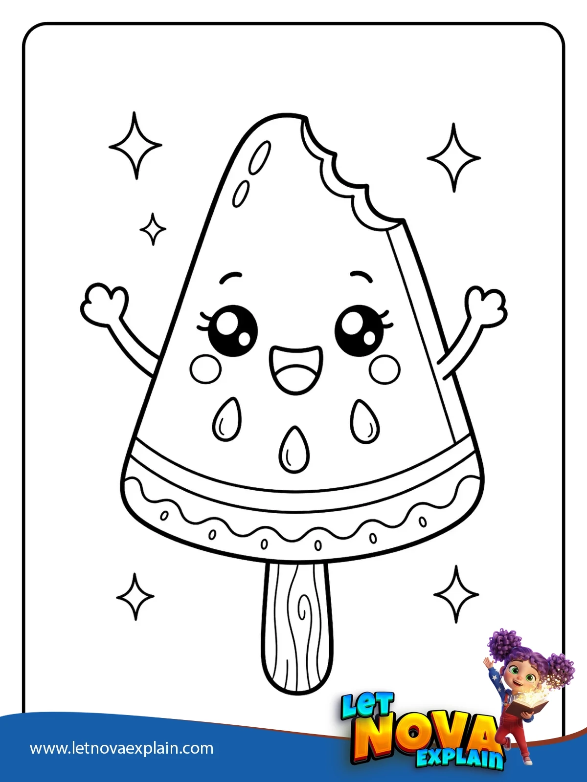 Sweet Summer Pop coloring — Coloring page