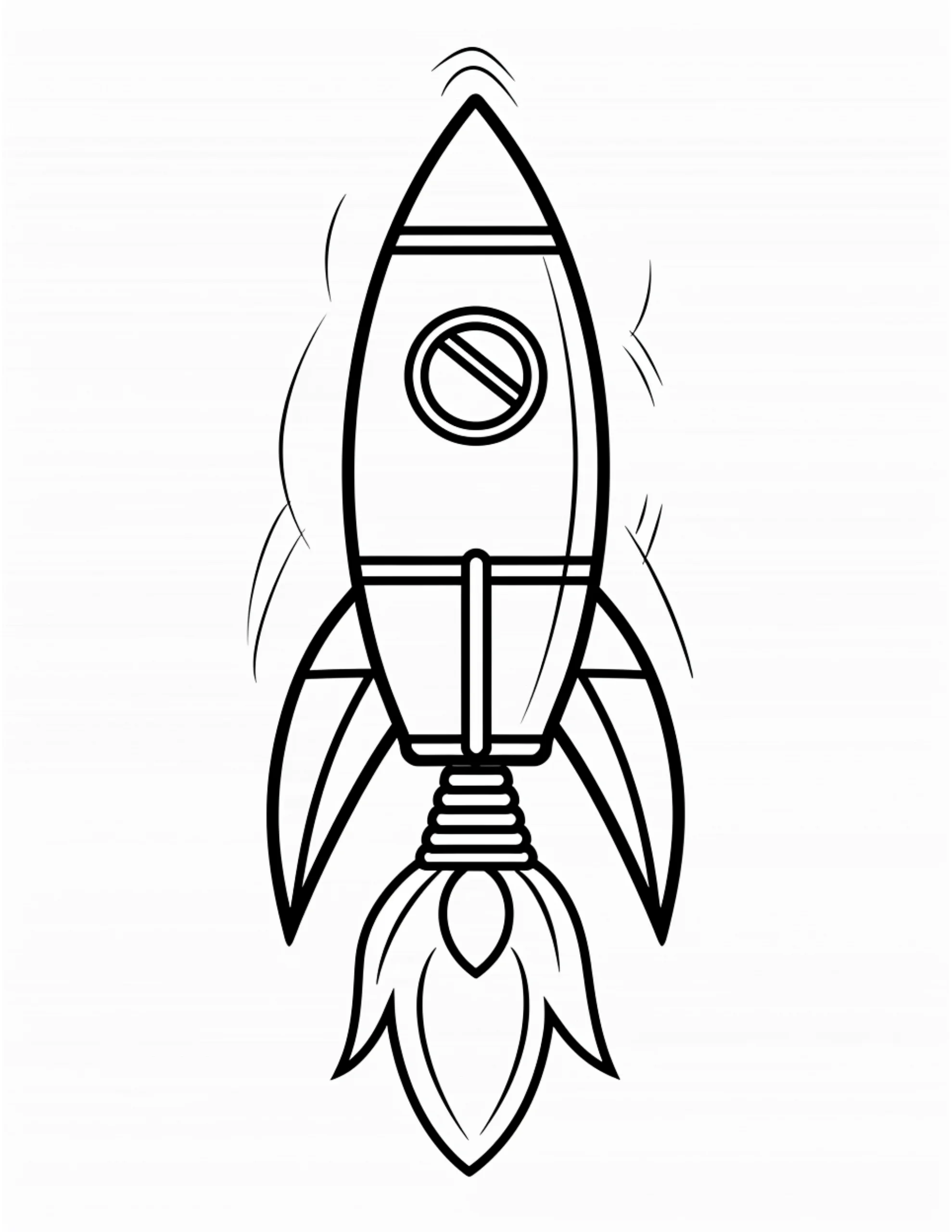 Rocket Coloring Page — Coloring page